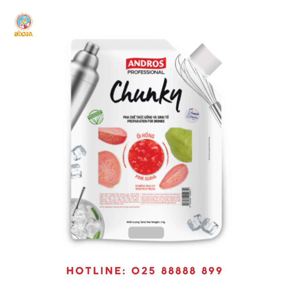 Chunky ổi hồng - Nguyên Liệu Pha Chế Lê Gia - Công Ty Cổ Phần Kinh Doanh Thương Mại Xuất Nhập Khẩu Lê Gia