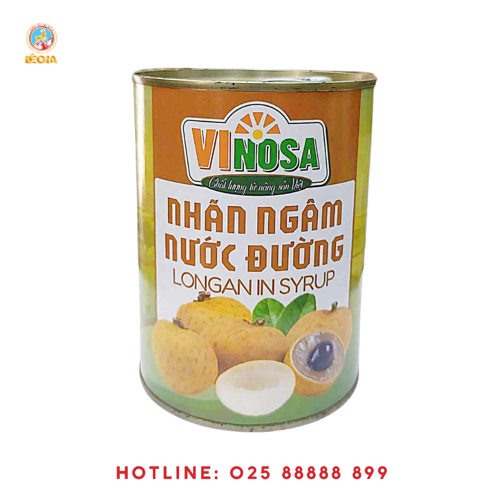 Nhãn ngâm Vinosa - Nguyên Liệu Pha Chế Lê Gia - Công Ty Cổ Phần Kinh Doanh Thương Mại Xuất Nhập Khẩu Lê Gia