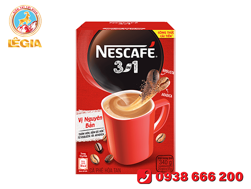 Nescafe 3in1 vị nguyên bản hộp 320g