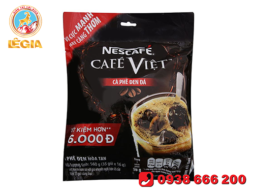 Nescafe cafe việt (cà phê đen đá) bịch 560g