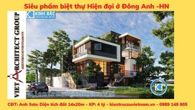 Dự án  thiết kế biệt thự tại Đông Anh - Kiến Trúc Việt ARCHITECT GROUP - Công Ty Cổ Phần Việt ARCHITECT GROUP