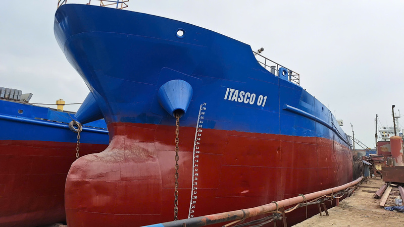 Hình ảnh tàu biển đã sơn - Sơn Hân Vượng Phát - Công Ty TNHH Đầu Tư Thương Mại Hân Vượng Phát