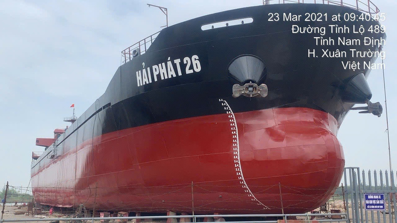 Hình ảnh tàu biển đã sơn - Sơn Hân Vượng Phát - Công Ty TNHH Đầu Tư Thương Mại Hân Vượng Phát