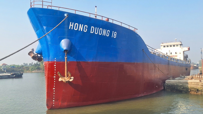 Hình ảnh tàu biển đã sơn - Sơn Hân Vượng Phát - Công Ty TNHH Đầu Tư Thương Mại Hân Vượng Phát