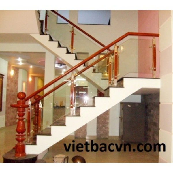 Cầu thang kính - Công Ty TNHH Sản Xuất Thương Mại Xây Dựng Việt Bắc
