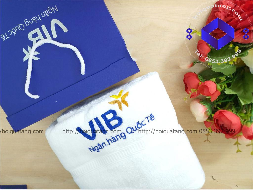 Bộ khăn quà tặng in logo - Quà Tặng Thương Hiệu Việt - Công Ty TNHH Sản Xuất Và Dịch Vụ Thương Hiệu Việt