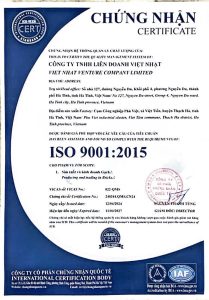 Chứng nhận ISO 9001:2015 - Gạch Không Nung Ecocen Hồng Lĩnh - Công Ty CP Ecocen Hồng Lĩnh