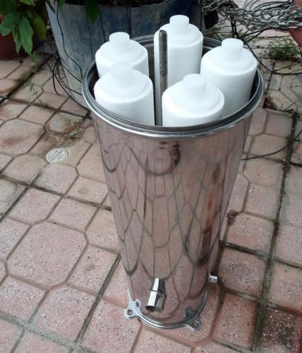 Phin lọc nước 5 lõi 20 inch công suất 5m3/h - Máy Lọc Nước GreenHouses - Công Ty Cổ Phần GreenHouses Việt Nam