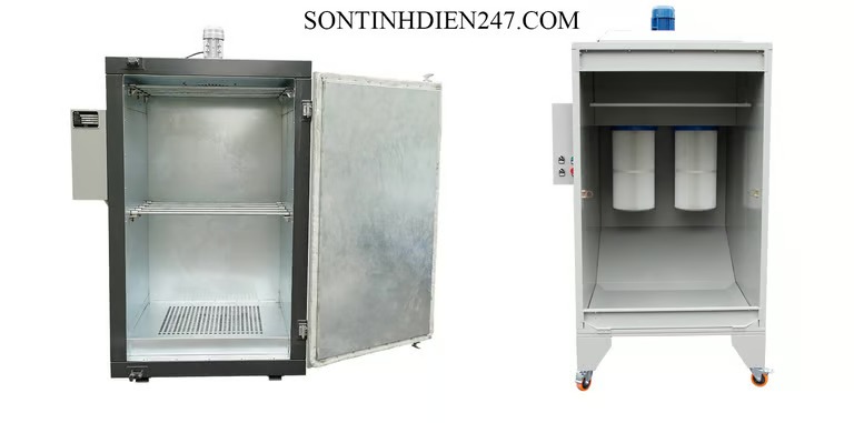 Lò sơn tĩnh điện mini