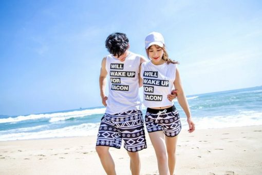 Thiết kế và in áo đôi đi biển