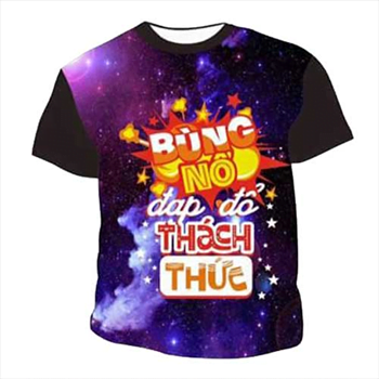 Thiết kế và in áo thun 3D đồng phục nhóm lớp