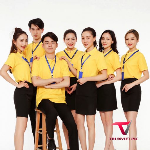 Thiết kế và in áo vải cá sấu đồng phục công ty