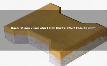 Gạch chữ I màu vàng