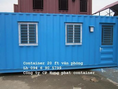 Container văn phòng 20 feet có toilet - Chi Nhánh - Công Ty Cổ Phần Hưng Phát Container