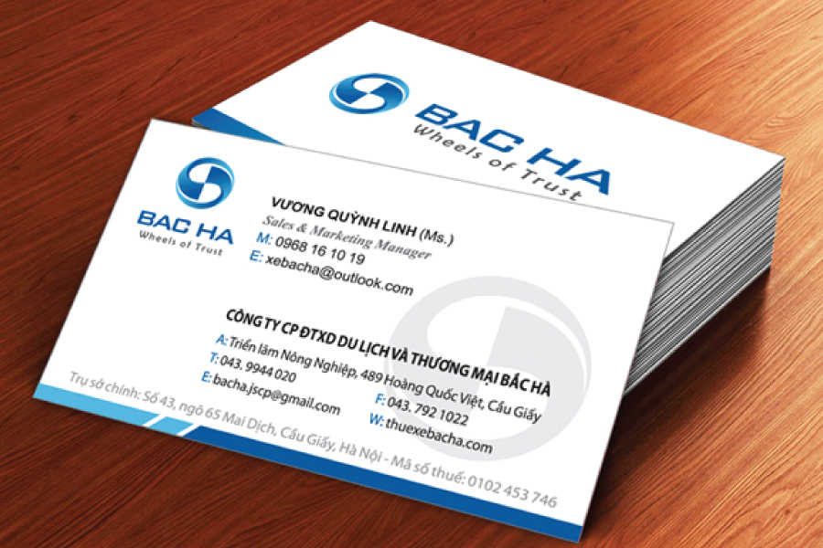 In Name Card - In Nhanh Thanh Sơn - Công Ty TNHH In Nhanh Rẻ Thanh Sơn