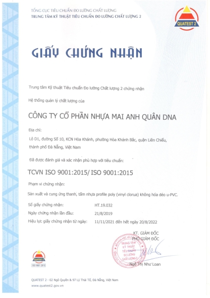  - Nhựa Mai Anh Quân DNA - Công Ty Cổ Phần Nhựa Mai Anh Quân DNA