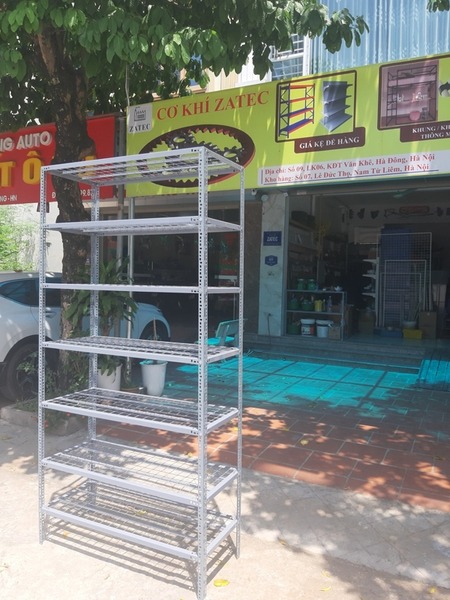 Kệ mặt lưới 7 tầng  D120xR40xC240