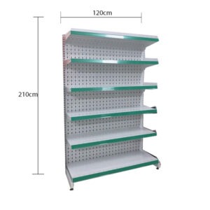 Kệ siêu thị 6 tầng đột lỗ D120xC210