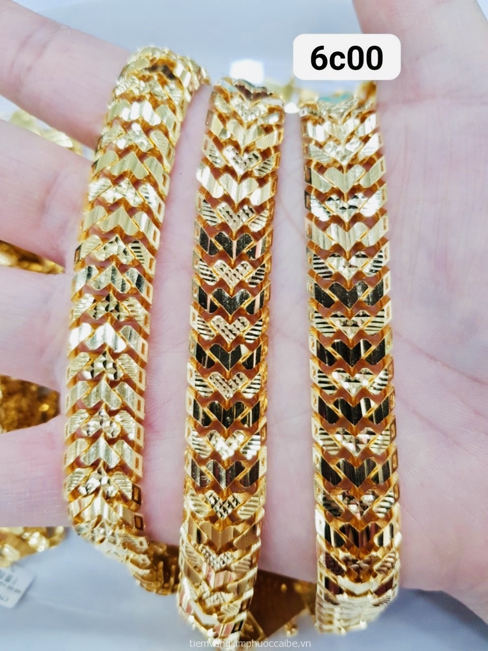 Lắc tay nam vàng 18K - Tiệm Vàng Kim Phước Cái Bè