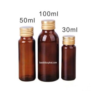 Chai thủy tinh đựng enzyme