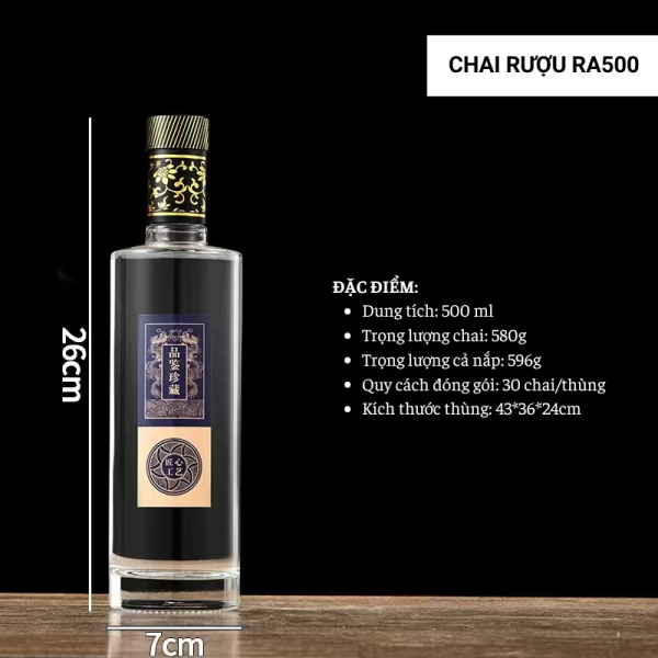 Chai đựng rượu thủy tinh
