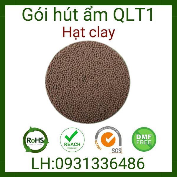 Hạt hút ẩm clay desiccant dùng trong thực phẩm, công nghiệp