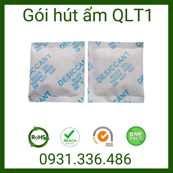 Gói hút ẩm 10g vải không dệt (vải lụa) màu xanh - Gói Hút ẩm QLT1 - Công Ty TNHH Một Thành Viên QLT1