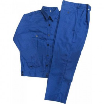 Quần áo bảo hộ vải chéo xanh công nhân