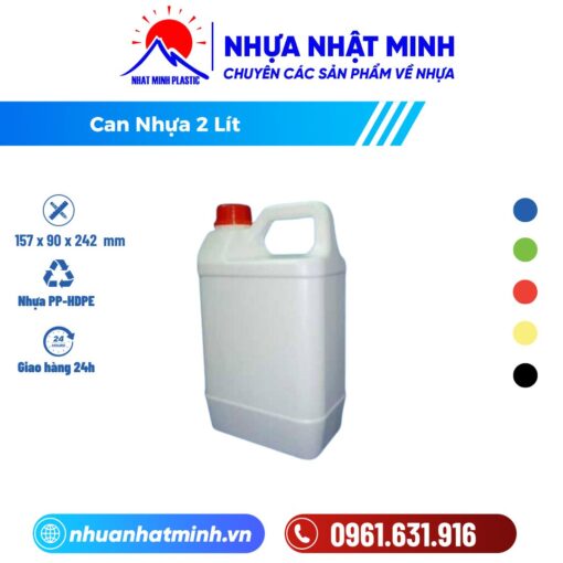 Can nhựa 2L - Nhựa Nhật Minh - Công Ty TNHH Nhựa Nhật Minh