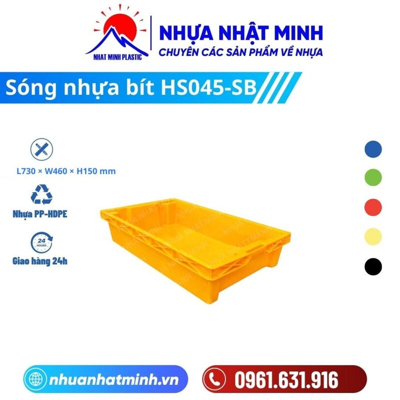Sóng nhựa bít HS045-SB
