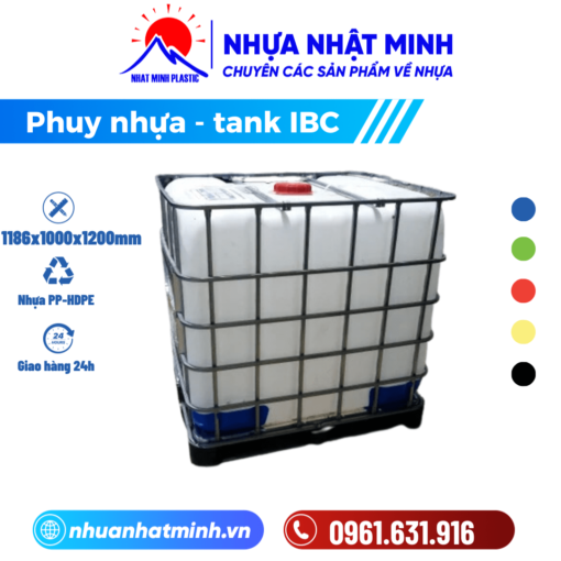 Tank 1000L có van - Nhựa Nhật Minh - Công Ty TNHH Nhựa Nhật Minh