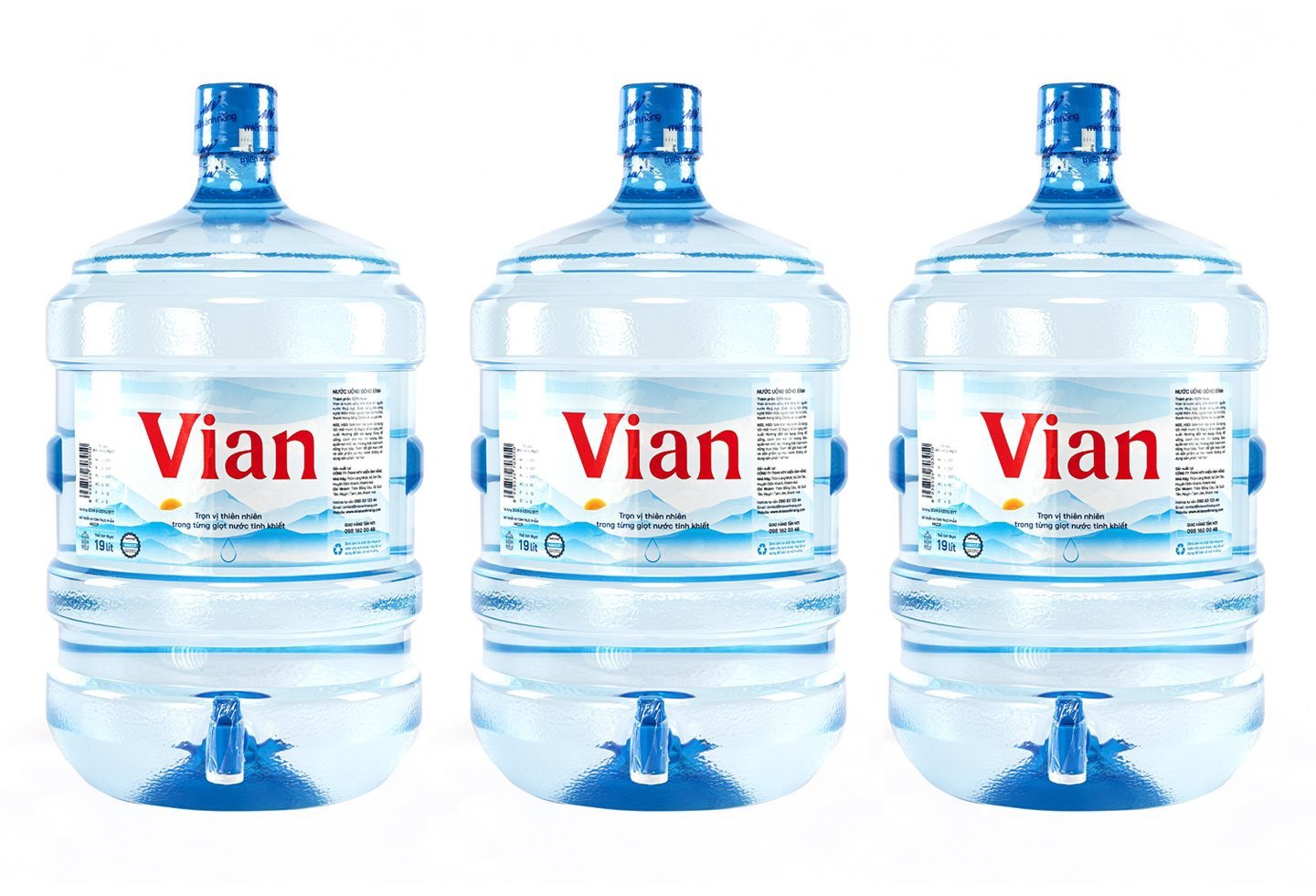 Nước uống thiên nhiên Vian 19L (có vòi) - Nước uống Miền ánh Nắng - Công Ty TNHH Một Thành Viên Miền ánh Nắng