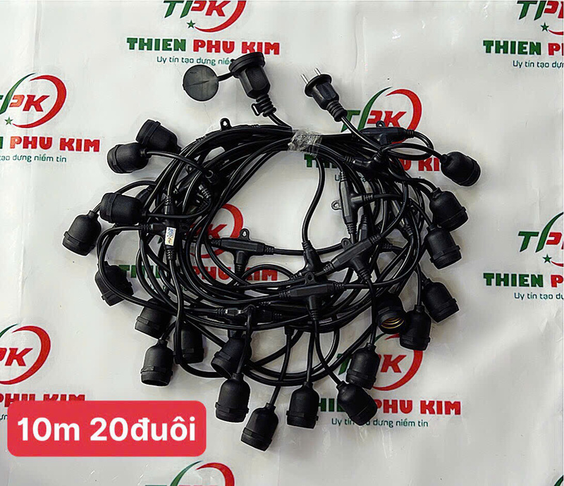 Dây đuôi đèn 10m 20 đuôi
