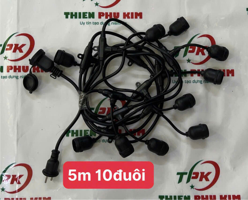 Dây đuôi đèn 5m 10 đuôi