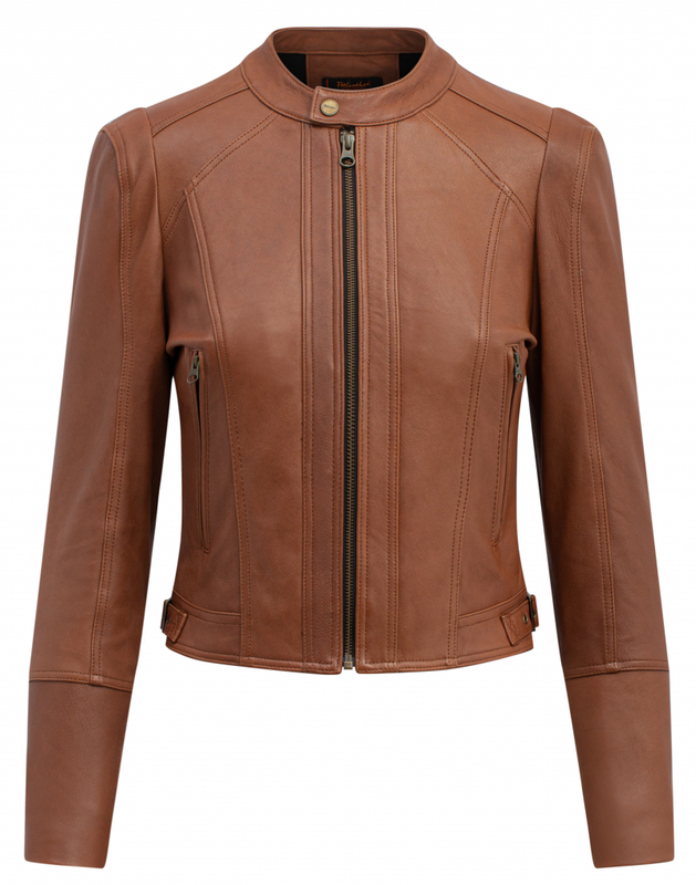 Áo da Racer gân dọc khóa tay trơn - FTT Leather - Công Ty Cổ Phần KJ Việt Nam