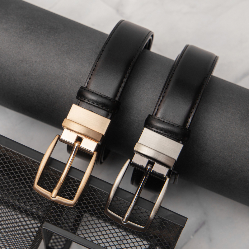 Dây lưng da bò Mill đen xỏ kim bản 3cm - FTT Leather - Công Ty Cổ Phần KJ Việt Nam