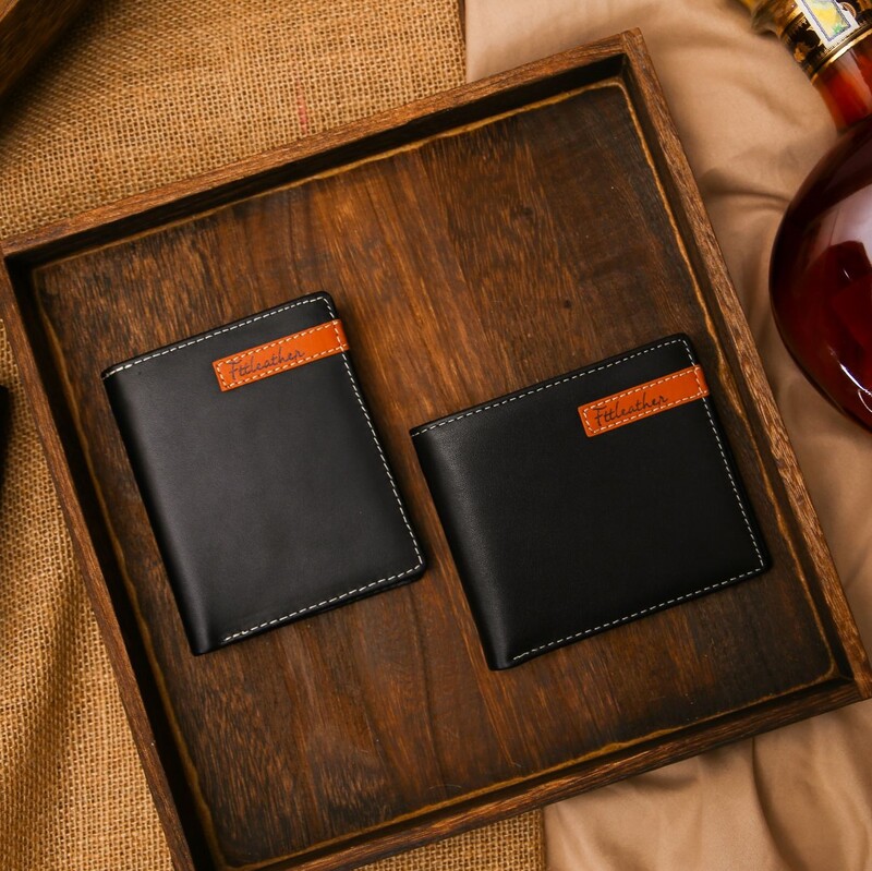 Ví da bò nam dáng đứng màu đen FTT Leather - FTT Leather - Công Ty Cổ Phần KJ Việt Nam