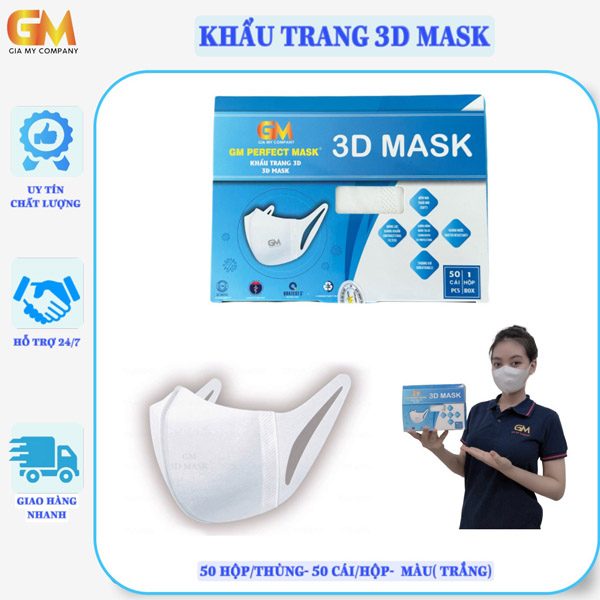 Khẩu trang 3D - Khẩu Trang Y Tế Gia Mỹ - Công Ty TNHH Sản Xuất Thương Mại Dịch Vụ Xuất Nhập Khẩu Gia Mỹ