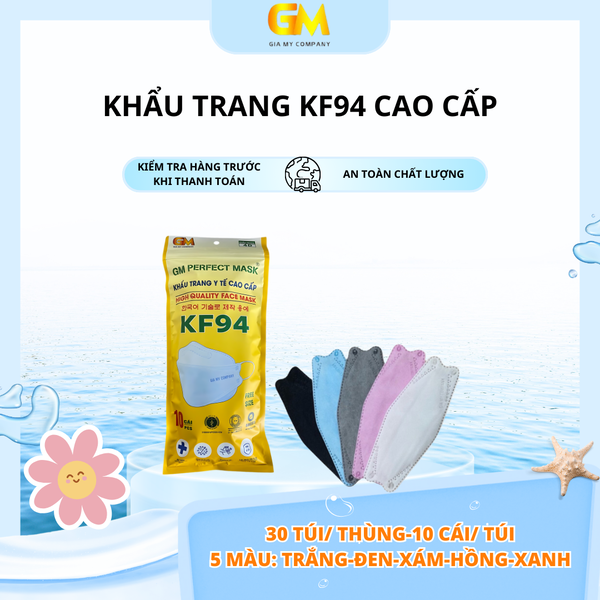 Khẩu trang KF94 cao cấp - Khẩu Trang Y Tế Gia Mỹ - Công Ty TNHH Sản Xuất Thương Mại Dịch Vụ Xuất Nhập Khẩu Gia Mỹ