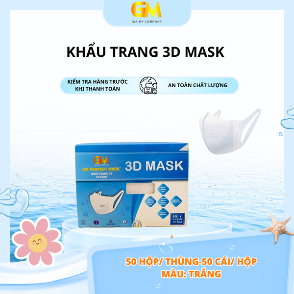 Khẩu trang 3D Mask - Khẩu Trang Y Tế Gia Mỹ - Công Ty TNHH Sản Xuất Thương Mại Dịch Vụ Xuất Nhập Khẩu Gia Mỹ