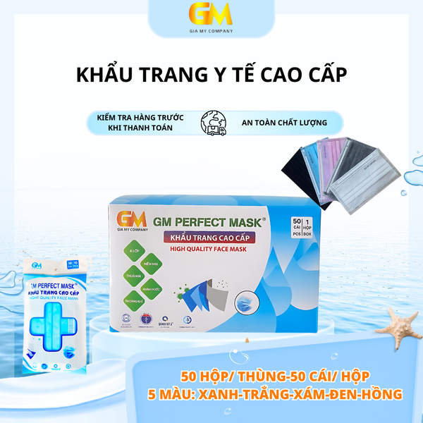 Khẩu trang Y tế cao cấp - Khẩu Trang Y Tế Gia Mỹ - Công Ty TNHH Sản Xuất Thương Mại Dịch Vụ Xuất Nhập Khẩu Gia Mỹ