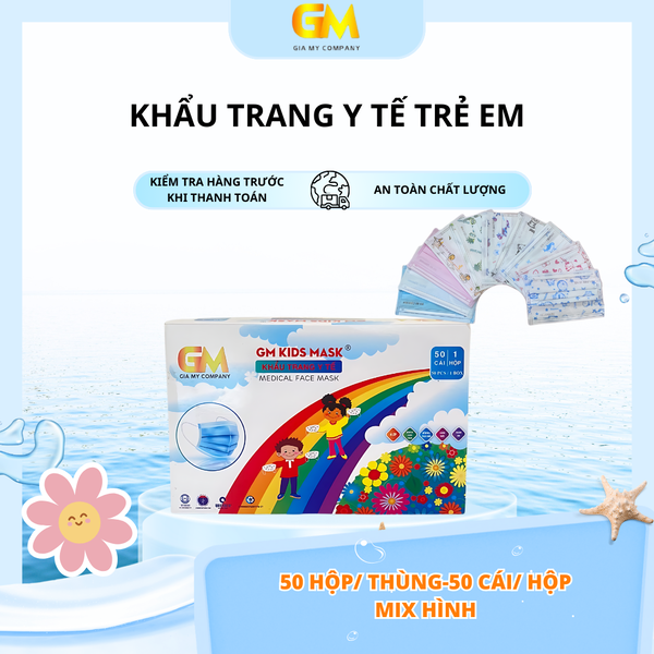 Khẩu trang Y tế trẻ em - Khẩu Trang Y Tế Gia Mỹ - Công Ty TNHH Sản Xuất Thương Mại Dịch Vụ Xuất Nhập Khẩu Gia Mỹ