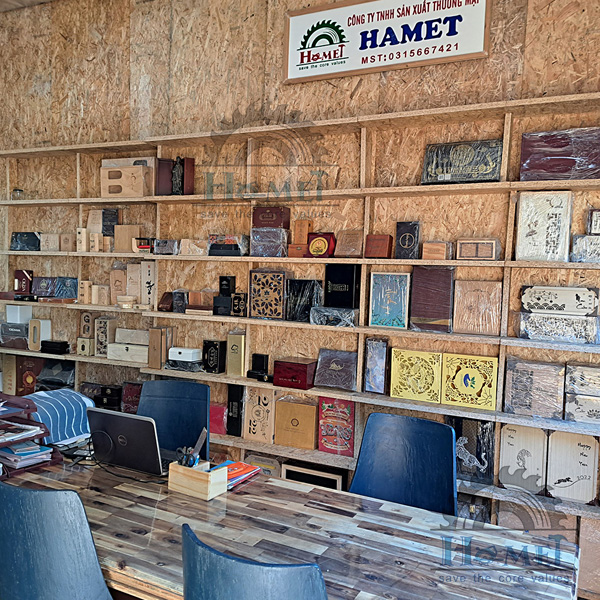 Hình xưởng Hamet - Hộp Gỗ Hamet - Công Ty TNHH Sản Xuất Thương Mại Hamet