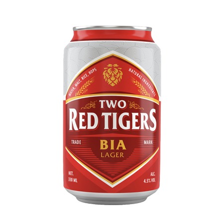 Bia Two Red Tigers Lager