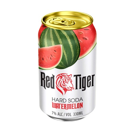 Hard soda vị dưa hấu Red Tiger