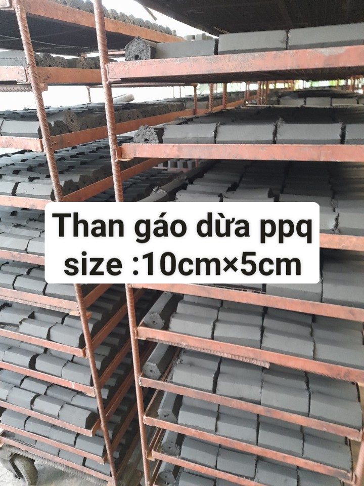 Than gáo dừa ppq size 10cm*-5cm