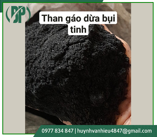 Than gáo dừa bụi tinh - Than Sạch Bình Phú - Cơ Sở Sản Xuất Than Gáo Dừa Bình Phú