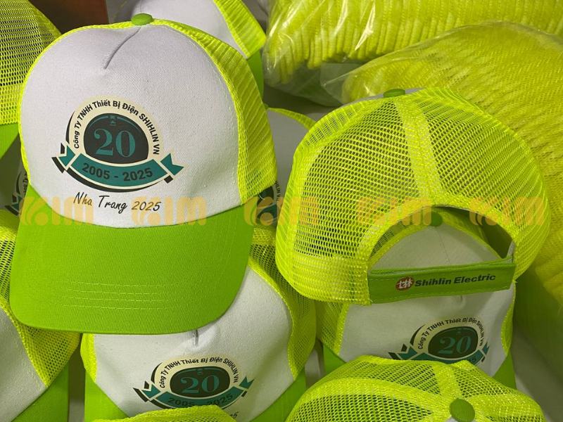 Mũ lưới thêu logo Nha Trang - Mũ Nón Sản Xuất Kim - Công Ty TNHH Kim Advertising