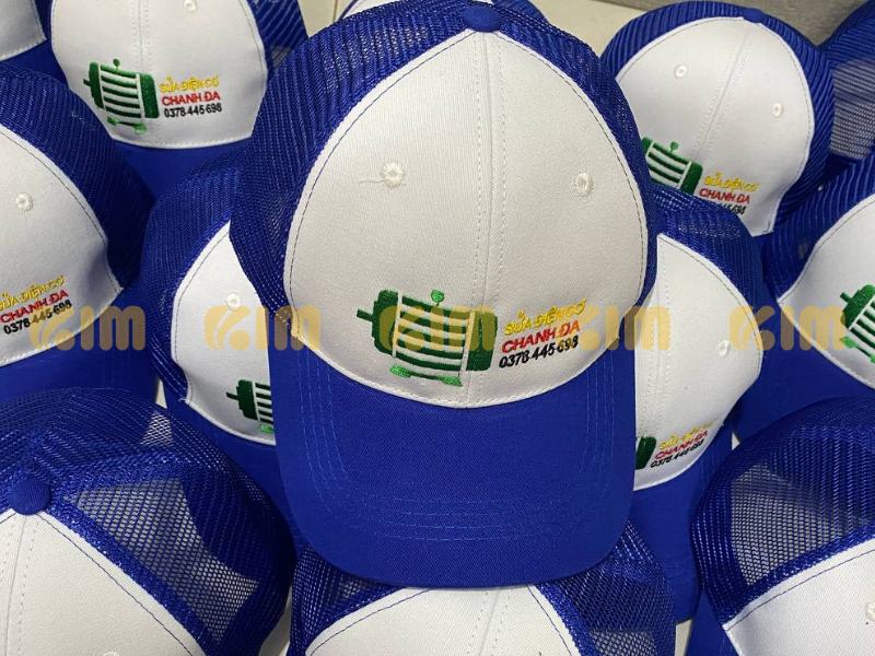 Mũ lưới thêu logo Chanh Đa - Mũ Nón Sản Xuất Kim - Công Ty TNHH Kim Advertising