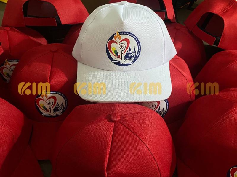 Mũ lưỡi trai in logo giáo xứ - Mũ Nón Sản Xuất Kim - Công Ty TNHH Kim Advertising
